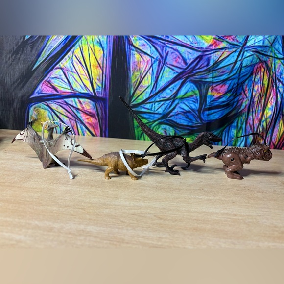 Dinosaur Custom Christmas Ornament Of 4, T-Rex, Triceratops - Picture 5 of 12